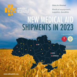 Announced new shipments with medical aid to Ukraine