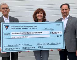 May 10, 2019 - We are pleased to announce that NGO Friends of Ukraine Defense Forces Fund (Toronto, Canada) provided a grant to support our next shipment with humanitarian medical cargo to Ukraine.