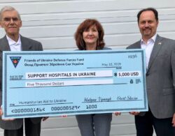 May 10, 2019 - We are pleased to announce that NGO Friends of Ukraine Defense Forces Fund (Toronto, Canada) provided a grant to support our next shipment with humanitarian medical cargo to Ukraine.
